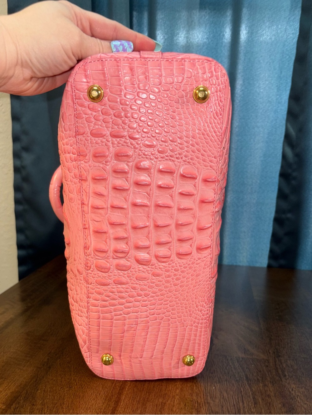 Brahmin EUC Lrg Duxbury - Pink Lychee - RARE, HTF - Coral Pink - Feminine - Picture 13 of 15